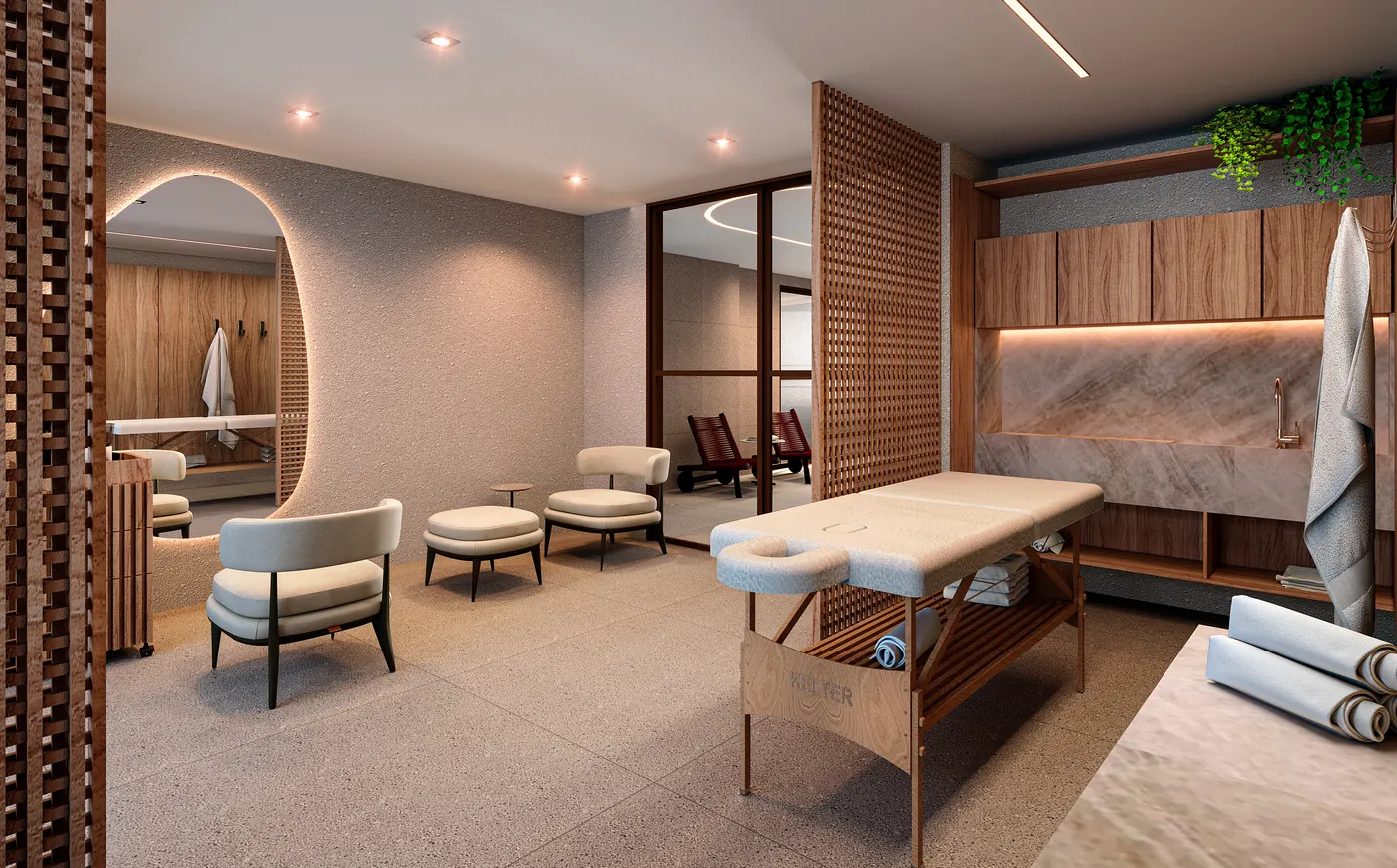 Área wellness do Altimus